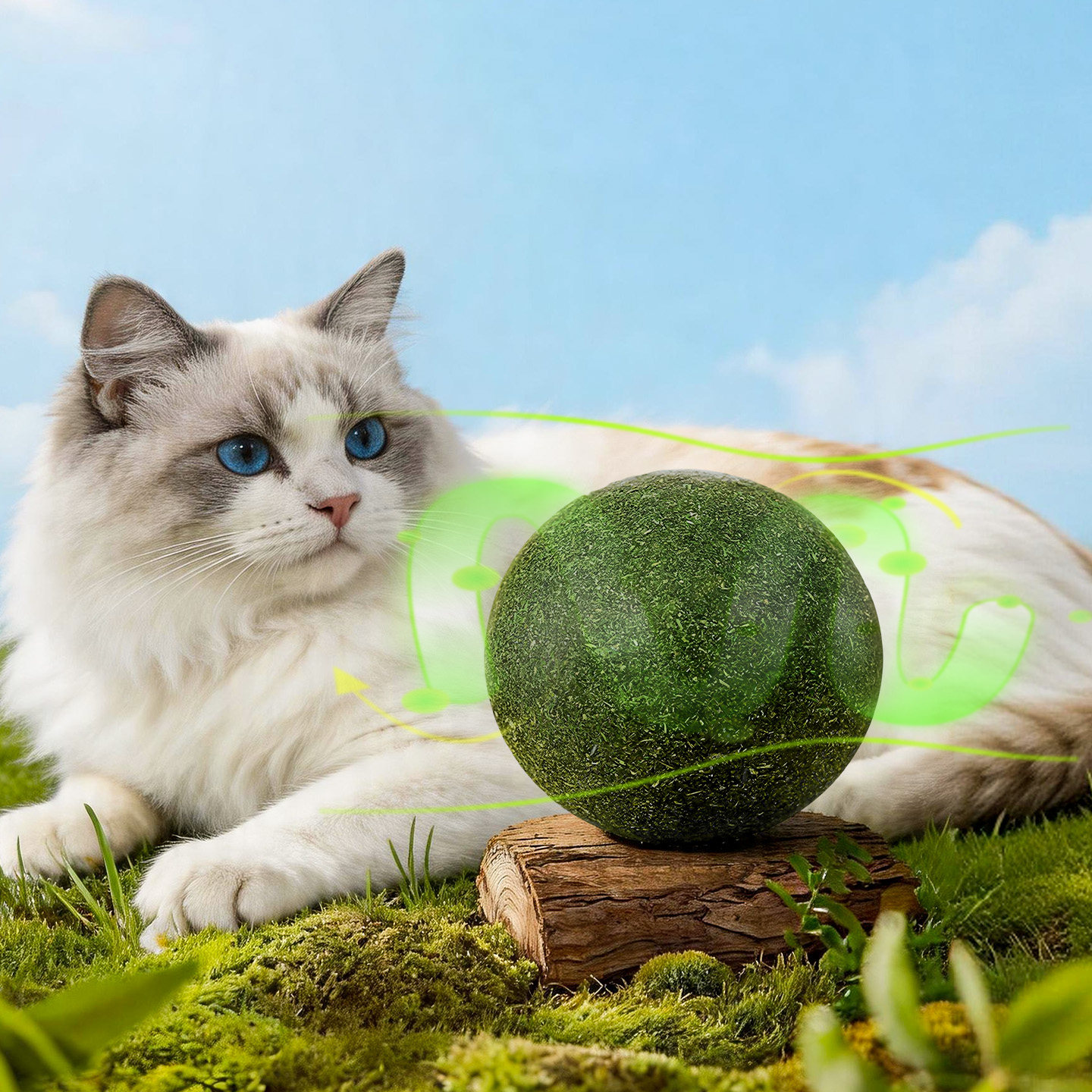 让猫咪疯狂的不只是猫薄荷——魔力大球·它最爱的磨牙洁齿玩伴